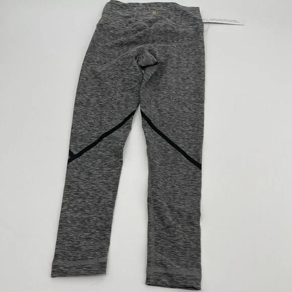 Style Reform Capri Leggings XXS Womens Gray Black Striped Spandex Stretch Active - Picture 4 of 11